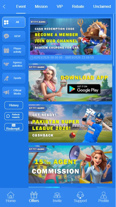ST777 Bonus Events
